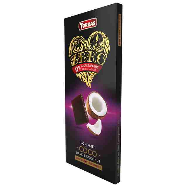 Torras ZERO Dark Choc Coconut 125g