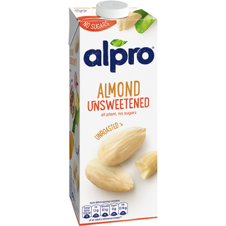 Alpro Almond Unroasted Unsweetened 1l