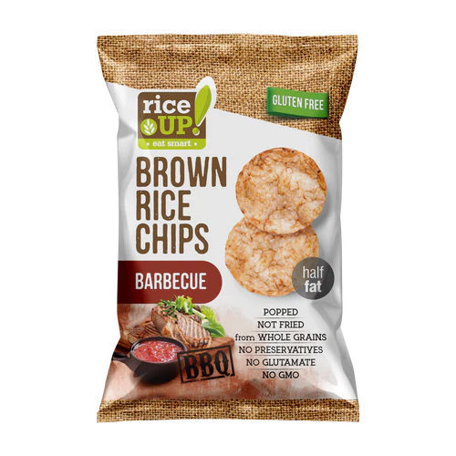 RiceUp Brown Rice Chips Barbecue 60g