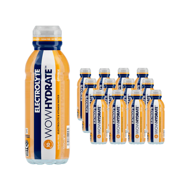 WOW HYDRATE ELECTROLYTE WATER Orange 500ML