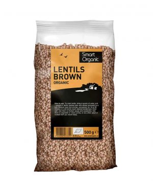 Smart Organic Brown Lentils 500g