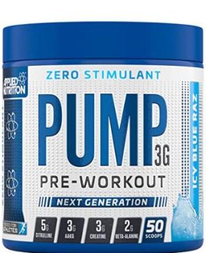 Applied Nutrition Pump Pre workout Icy Blue Stim Free 375g