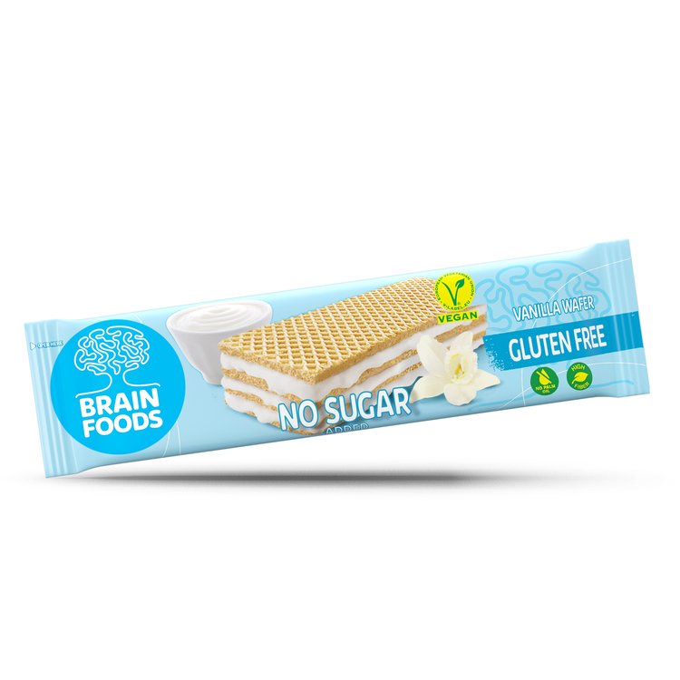 Brain Foods Vanilla Wafer 40g