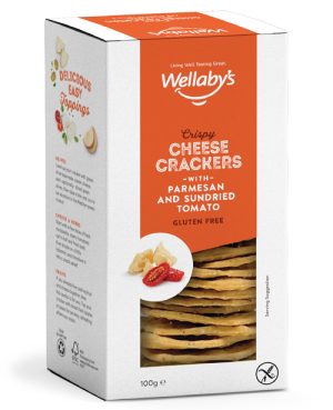 Wellaby's Cheese Crackers Tomato 100g