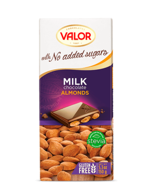 Valor Milk Choc Almond 150g