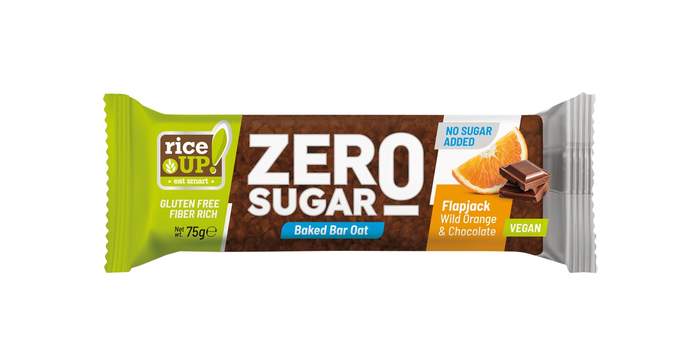 RiceUp Zero Flapjack Choc Orange 70g