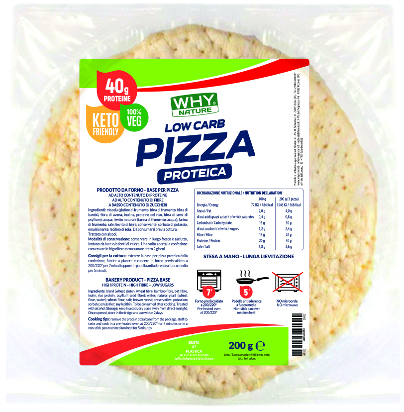 Why Nature Protein Pizza Base 200g