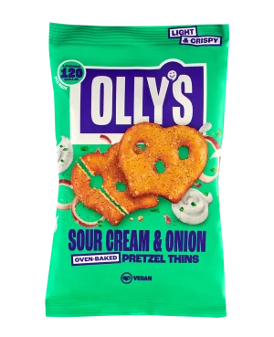Olly's Sour Cream Pretzel Thins 35g