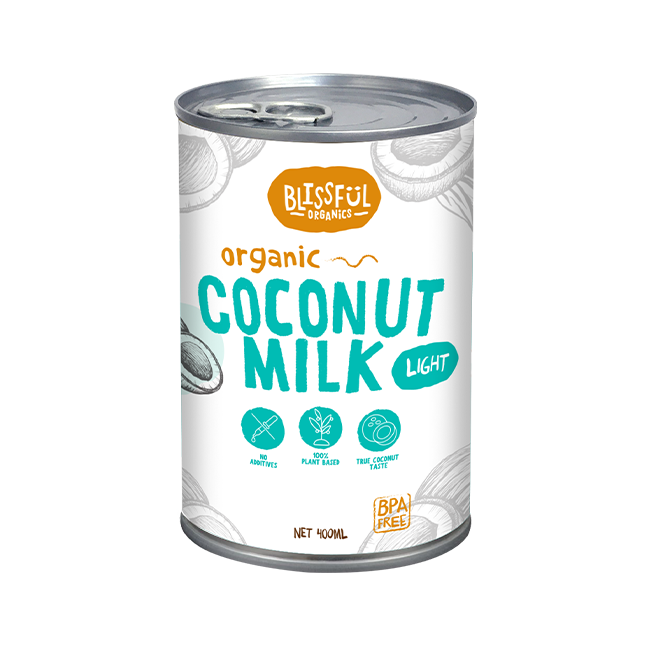 Blissful Organic Coconut Milk Light 400ml