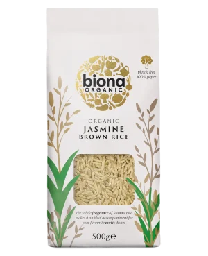 Biona Jasmine Rice Brown 500g