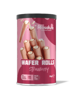 Alasature Wafer Rolls Strawberry 110g