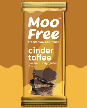 Moo Free Cinder Toffee Chocolate Bar 80g